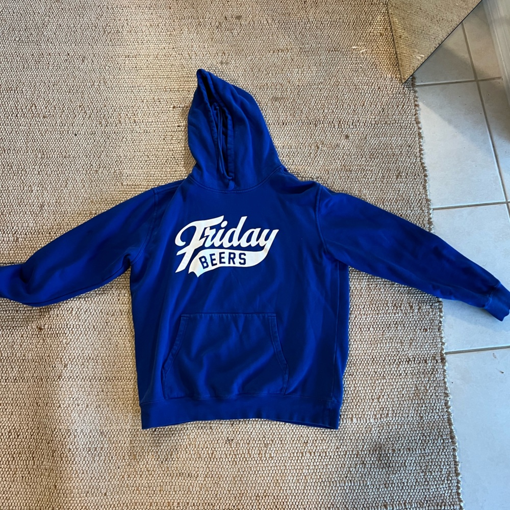 Friday Beer Hoodie size large